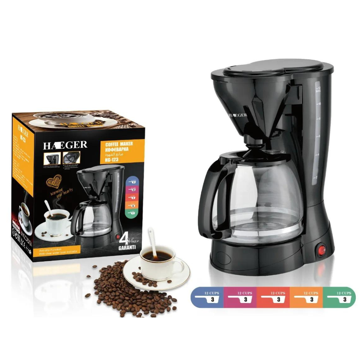 Cafetera Multifuncional Automática 1,5L